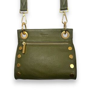 Hammitt Tony Small Olive Green Leather Crossbody Bag Gold Hardware